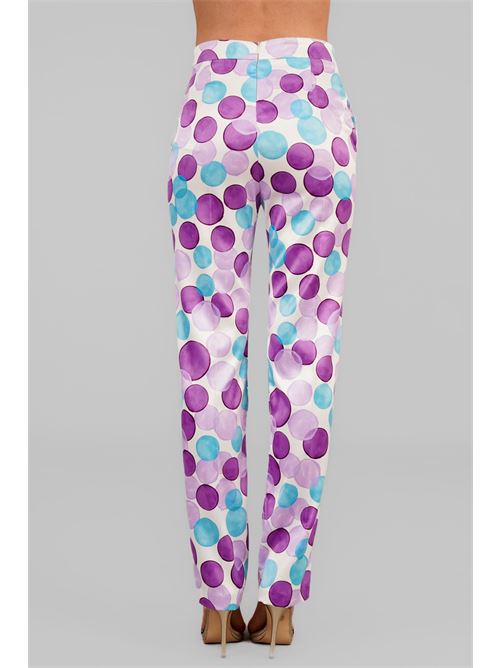 Pantalone in raso fantasia elmas phil | 011057FANTASIA